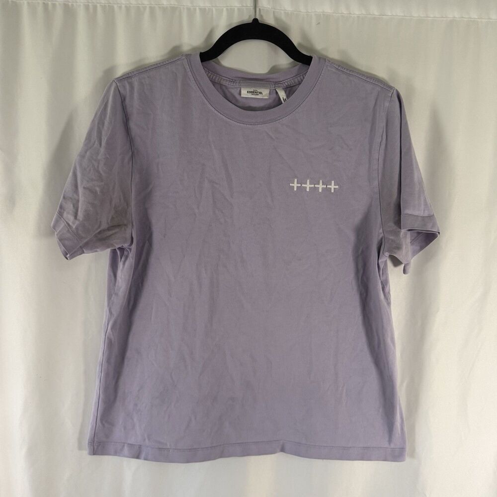 Essential Antwerp Shirt Women's 2 Solid Purple Short Sleeve Crew Neck